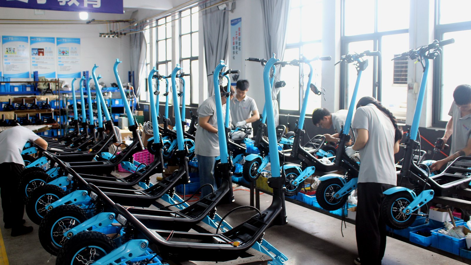 Fasir electric scooter assembly workshop for European B2B supply